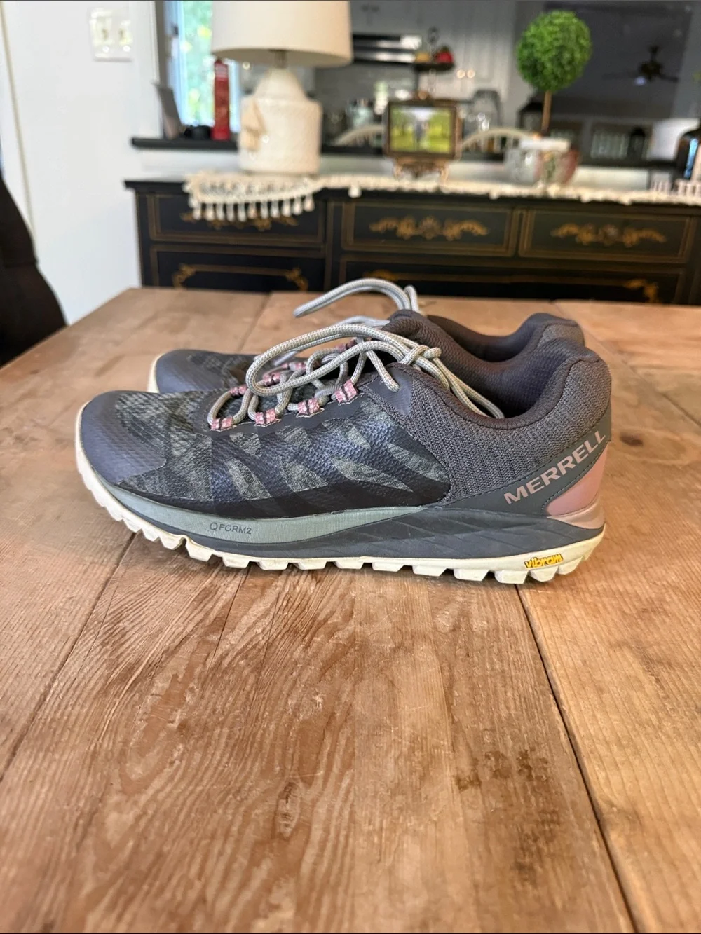 Merrell Women's Gray and Pink Trail Runners